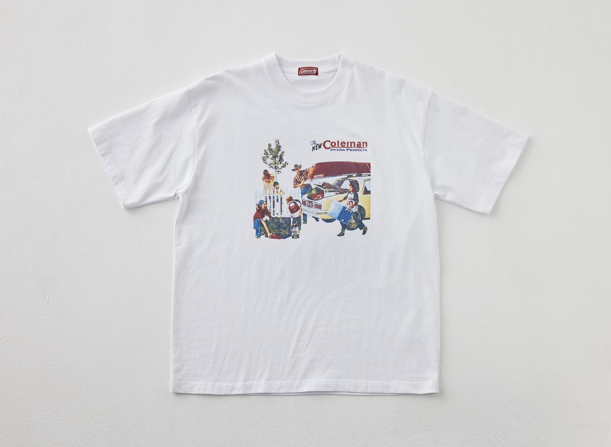 Coleman別注キャンプモチーフプリントTシャツ