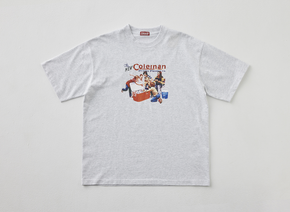 Coleman別注キャンプモチーフプリントTシャツ