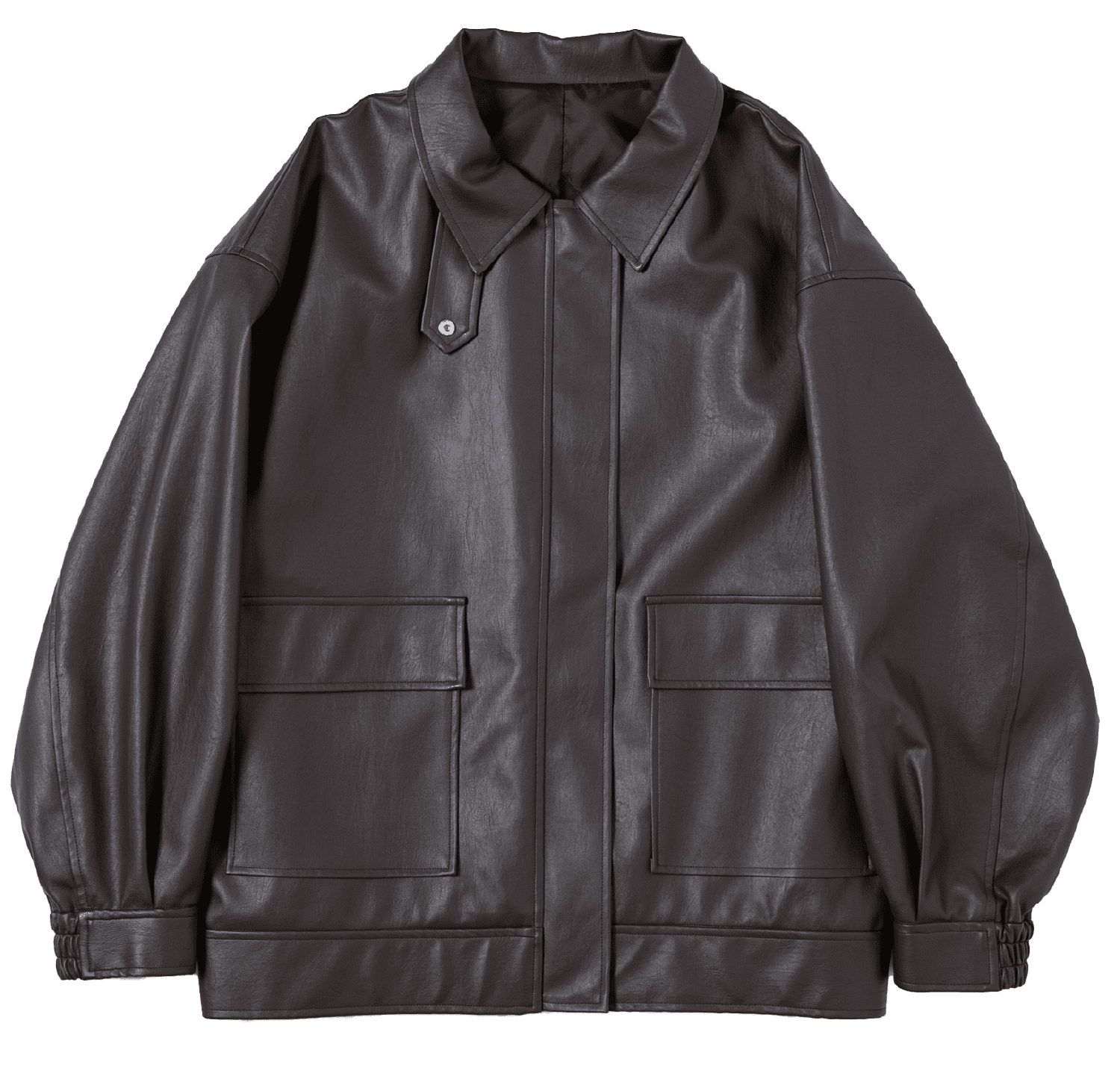 レザーライクA2ジャケット DK.BROWN