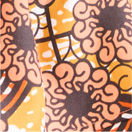 バティック柄 Orange“Dot Point”